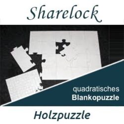 Blanko Holz-Puzzle Quadrat 58x58 cm zum Selbst Bemalen und Gestalten 36 Teile